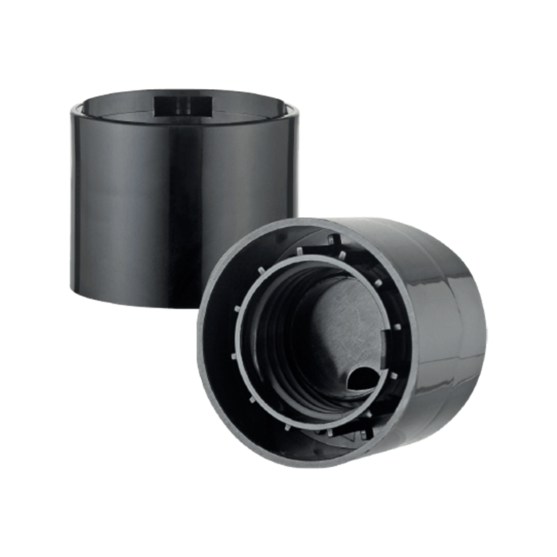 Černý pp plastový horní uzávěr na čisticí prostředek